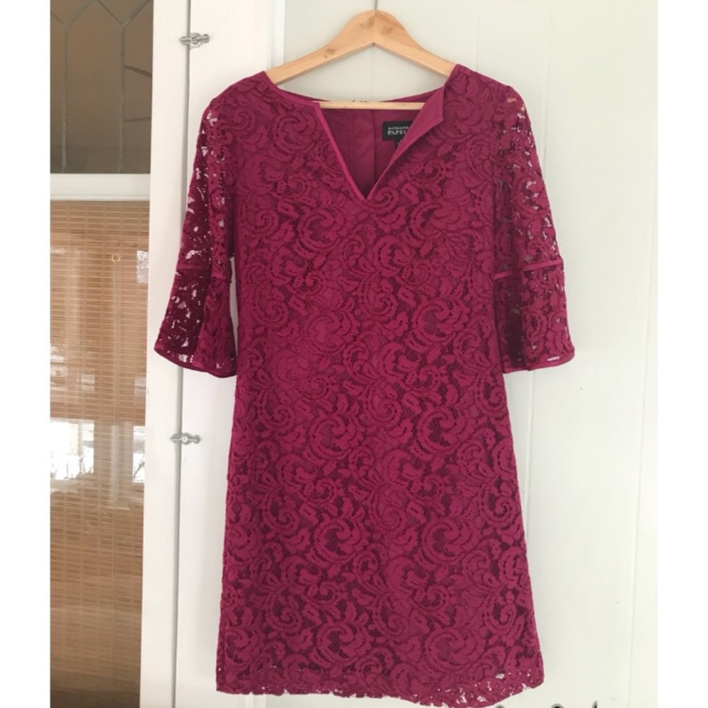 Adrianna Papell Bell-Sleeved Dress